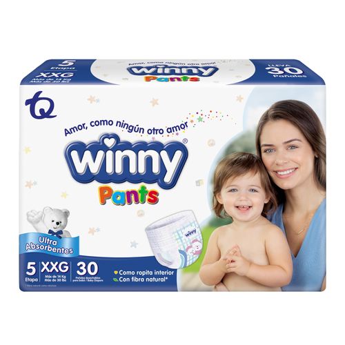 Pañal Winny Pants 5/G Paca X 30 Unidades Tecnoquímicas