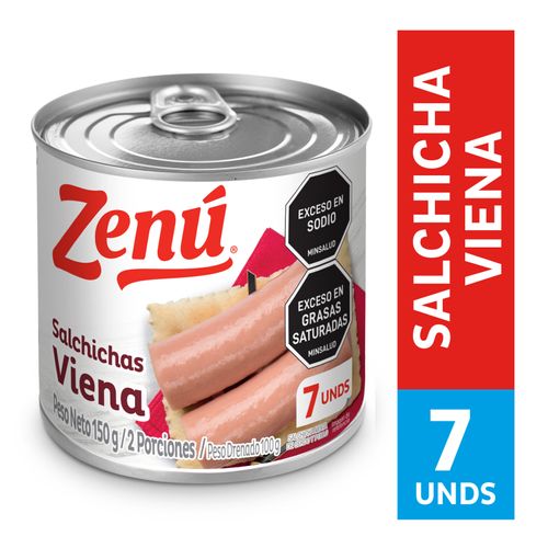 Salchichas Viena Zenú Lata X 150 Gr Nutresa