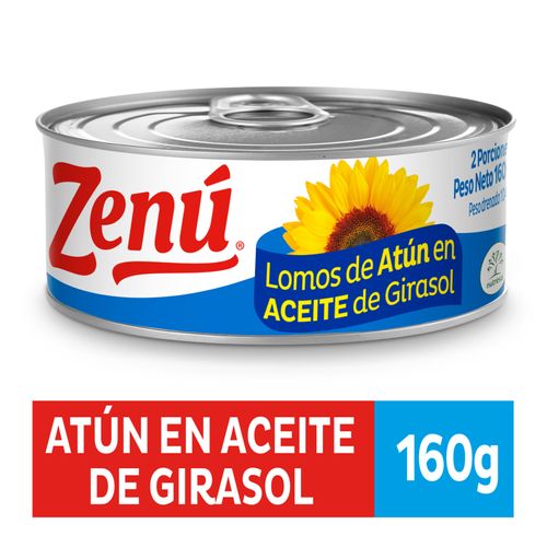 Lomo Atún Zenú Aceite Girasol Lata X 160 Gr Nutresa