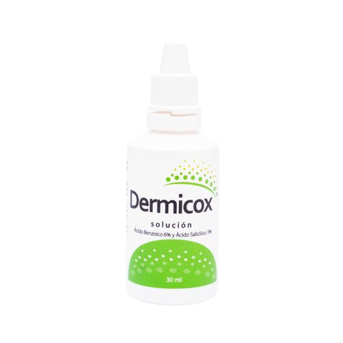 Dermicox Ácido Benzoico 6Gr Ácido Salicílico 3Gr Frasco X 30 Ml Solución Medick