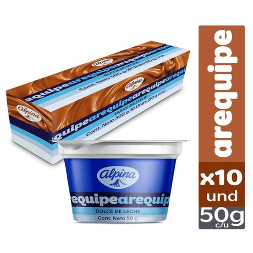 Arequipe Alpina 10 Unidades X 50 Gr
