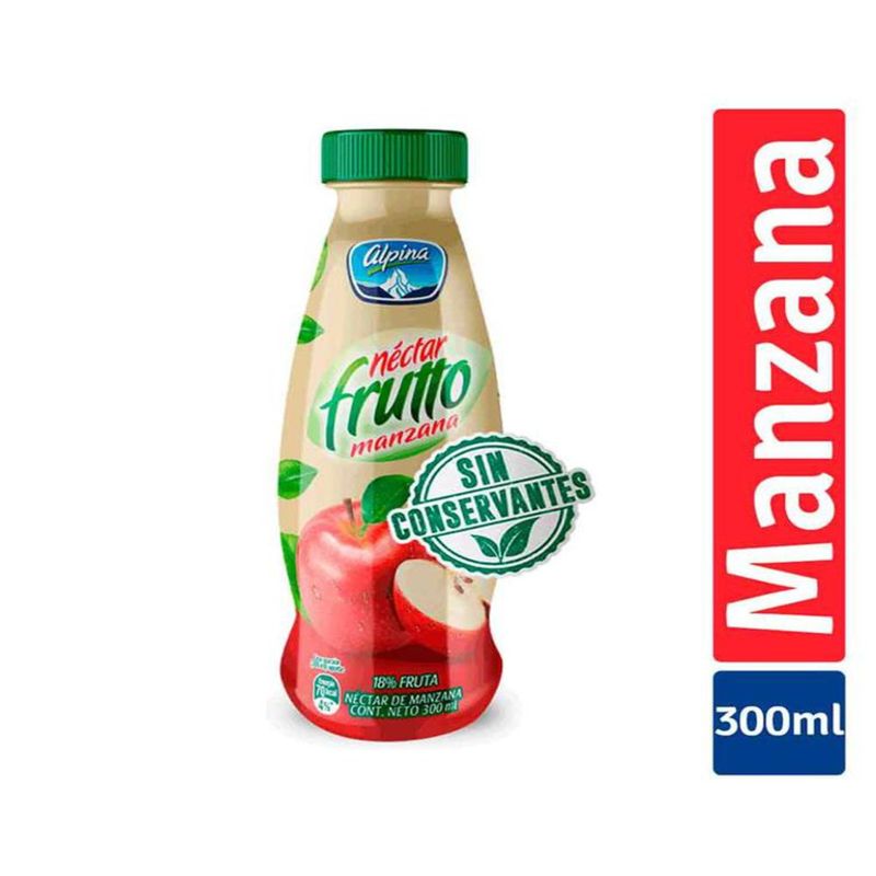 Nectar Frutto Manzana Botella X 300 Ml Alpina