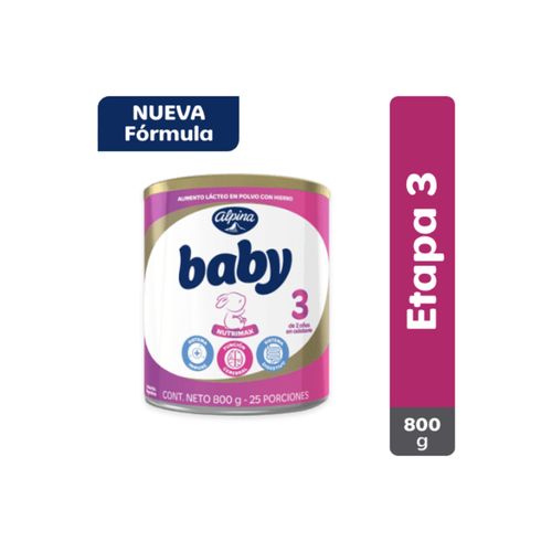 Alpina Baby Nutrimax Etapa 3 Tarro X 800 Gr Polvo
