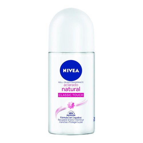 Desodorante Nivea Roll On Aclarado Natural 2 Frasco X 50 Ml Bdf