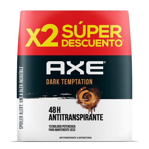 Desodorante Axe Aerosol Dark Temptation Frasco X 152 Ml 2 Und Precio Especial Unilever