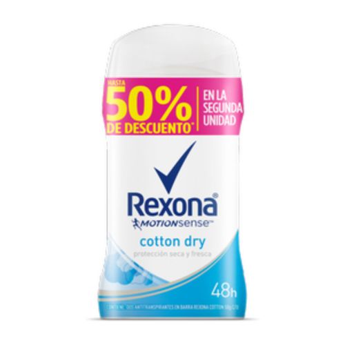 Desodorante Rexona Barra Cotton Women 2 Unidades 50 Gr Precio Esp Unilever