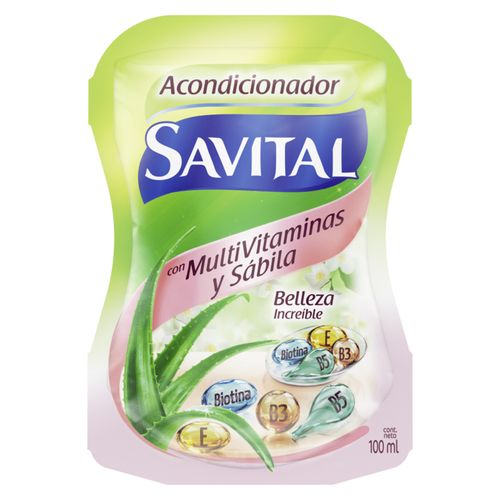 Acondicionador Savital Multivitaminas Frasco X 100 Ml Unilever