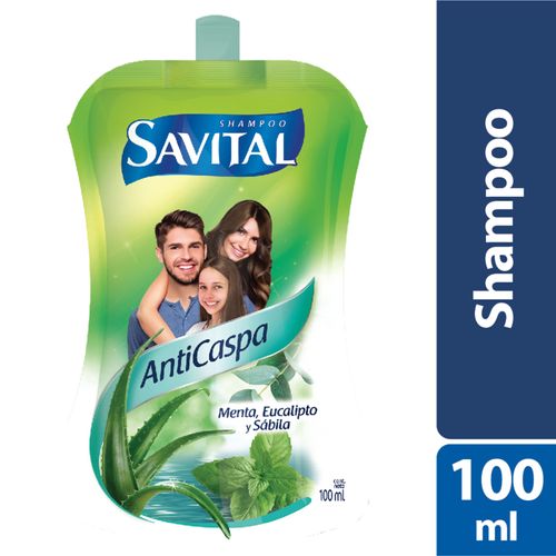 Shampoo Savital Anticaspa Doypack100 Ml Unilever