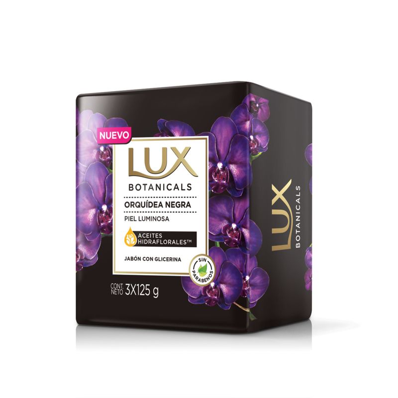 Jabón Lux Orquídea Negra 3 Barras 125 Gr