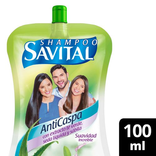 Shampoo Savital Caspa Te Y Seda Frasco X 100Ml Unilever