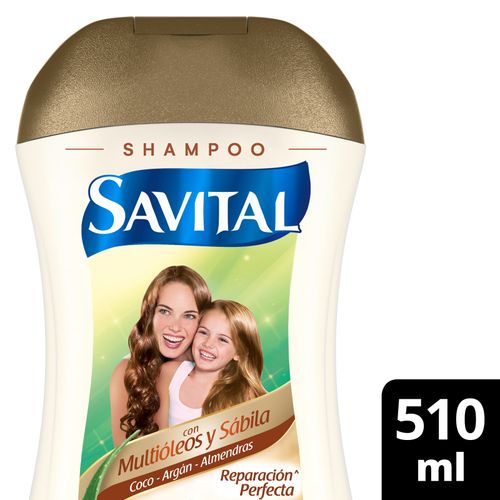 Shampoo Savital Multioleos Frasco X 510 Ml Unilever