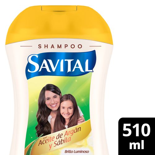 Shampoo Savital Argan Frasco X 510 Ml Unilever