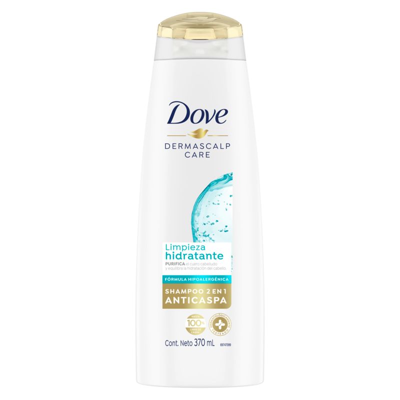 Shampoo Dove Anticaspa Limpieza Hidratante 370