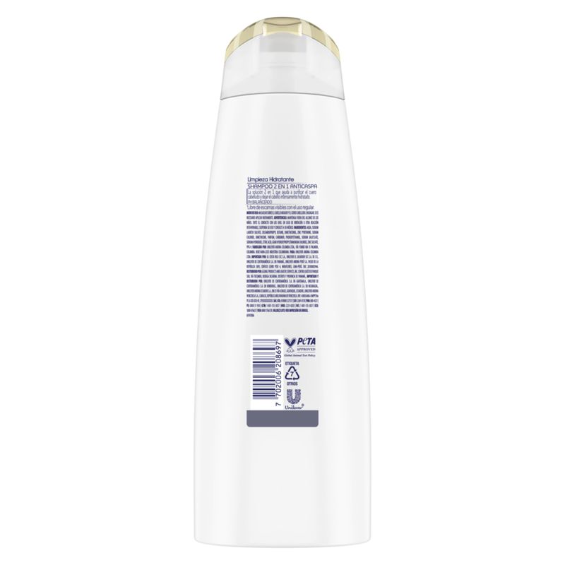 Shampoo Dove Anticaspa Limpieza Hidratante 370