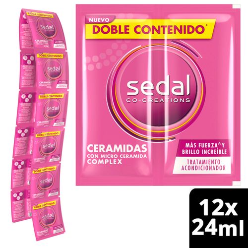 Acondicionador Sedal Ceramidas 24 Ml Caja X 12 Sobres Unilever