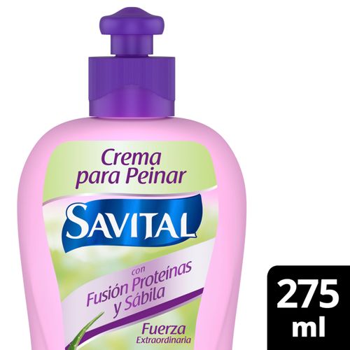 Crema Para Peinar Savital Fusión Proteínas Frasco X 275 Ml Unilever