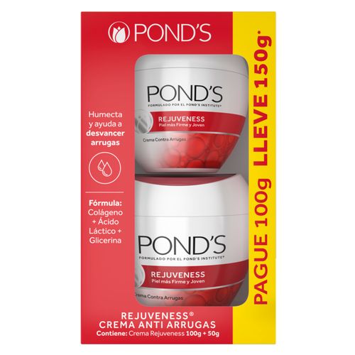 Crema Ponds Rejuveness Frasco X 100 Gr + Crema Ponds 50Gr Unilever