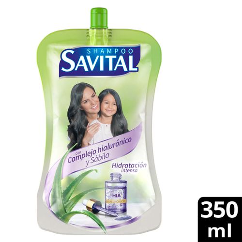 Shampoo Savital Hialurónico Doypack X 350 Ml Unilever