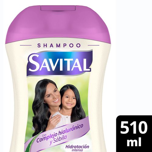 Shampoo Savital Ácido Hialurónico Y Sábila Frasco X 510 Ml Unilever