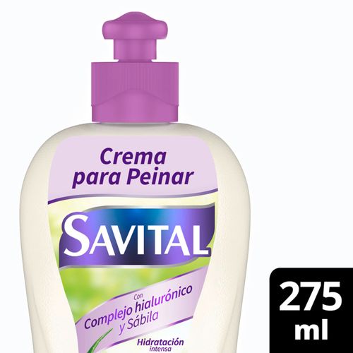 Crema Para Peinar Savital Ácido Hialurónico X 275 Ml Unilever