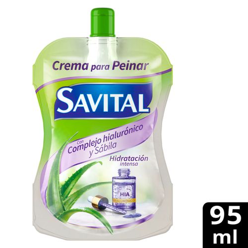 Crema Para Peinar Savital Hialurónico X 95 Ml Unilever