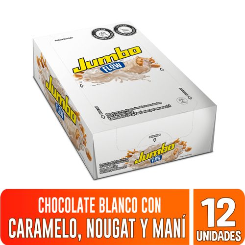 Chocolatina Jumbo Flow Blanca Displey X 12 Unidades Nutresa
