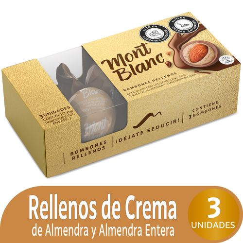 Chocolatina Mont Blanca Caja X 3 Und 39 Gr Nutresa