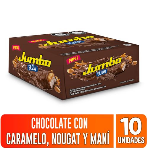 Chocolatina Jumbo Flow Lec Minis Caja X 10 Und 180 Gr Nutresa