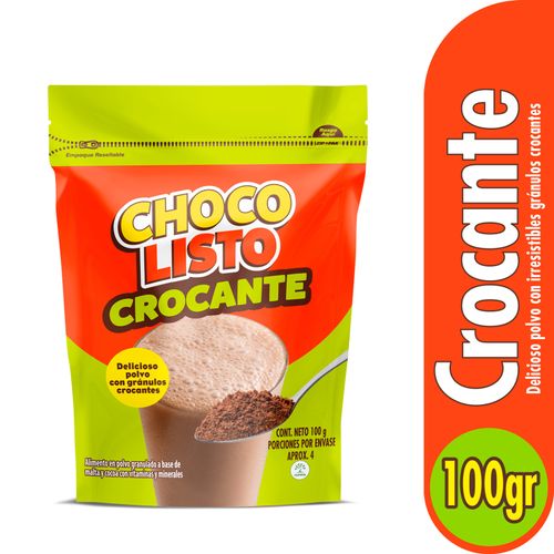Chocolisto Crocante Bolsa X 100 Gr Nutresa