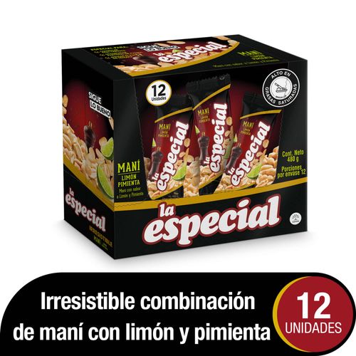 Maní Cervecero La Especial Caja X 12 Unidades Nutresa