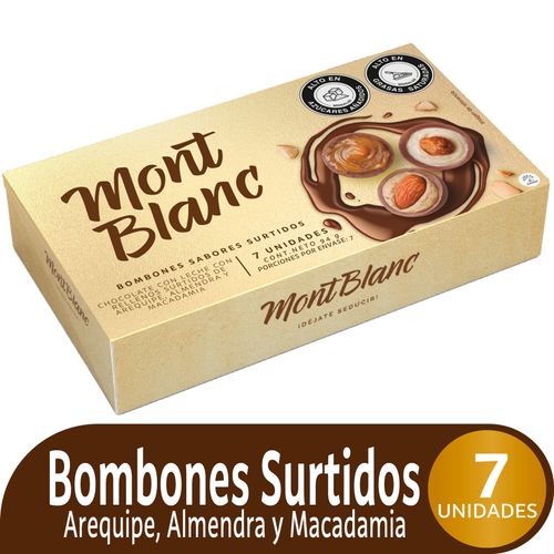 Chocolatina Montblanc Bombones X 7 Unds Polvo Nutresa