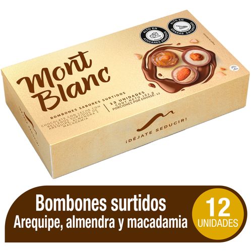 Chocolatina Montblanc Bombones X 12 Unds Polvo Nutresa