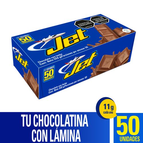 Chocolatina Jet Leche 11 Gr 50 Und Nutresa