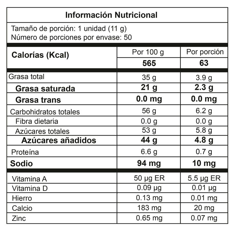 Chocolatina Jet Leche 11 Gr 50 Und Nutresa
