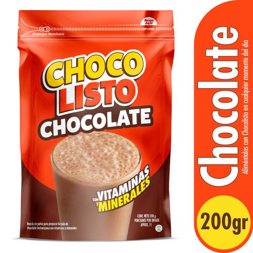 Chocolisto Doypack Bolsa X 200 Gr Nutresa