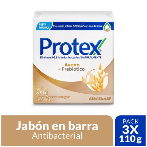 Jabón Protex Avena Barra X 110 Gr 3 Unidades Colgate