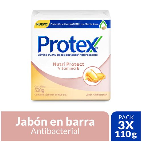 Jabón Protex Vitamina Nutri Protect Barra X 110 Gr 3 Und Colgate