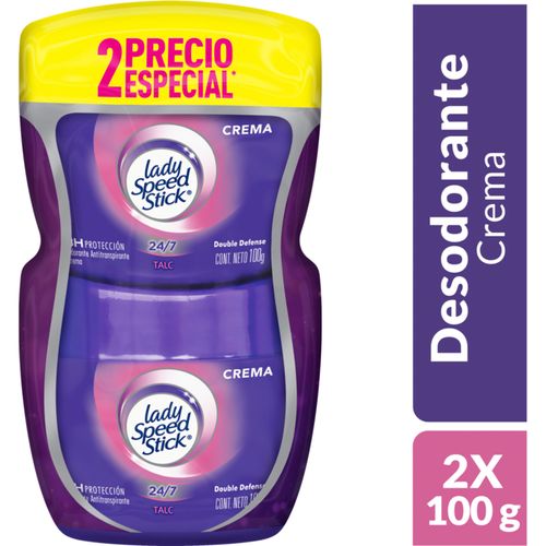 Desodorante Lady Speed Crema 2 Pote X s 100 Gr Precio Especial Colgate