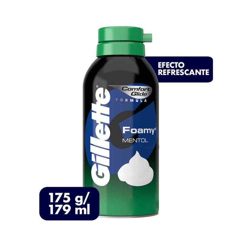 espuma-para-afeitar-gillette-foamy-mentol-frasco-x-con-175-g