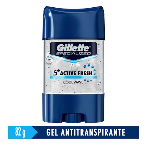Desodorante Antitranspirante Gillette Hombre Cool Wave Gel Frasco X 82 Gr