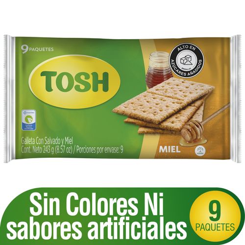 Galletas Tosh Miel Fit 9 Unidades Nutresa