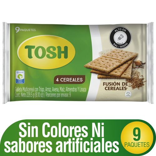 Galletas Tosh Fusión Cereales Fit 9 Unidades Nutresa
