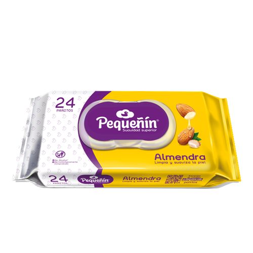 Pañitos Húmedos Pequeñin Almendra 24 Unidades Familia