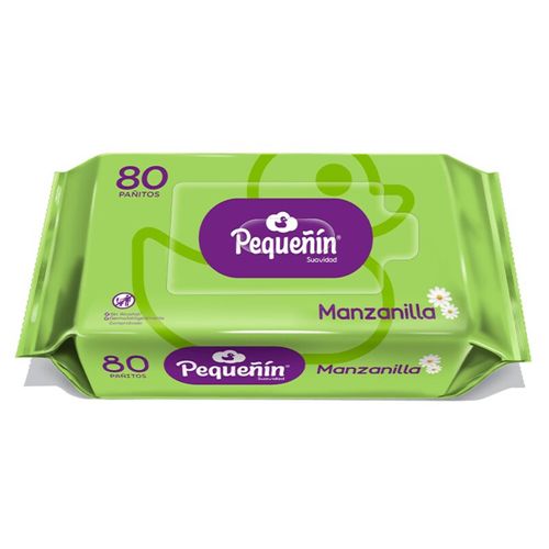 Pañitos Húmedos Pequeñín Manzanilla Paquete X 80 Unidades Familia