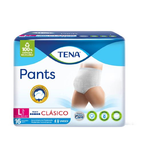 Pañal Para Adulto Tena Pants Clásico Large Paquete X 16 Unidades Familia