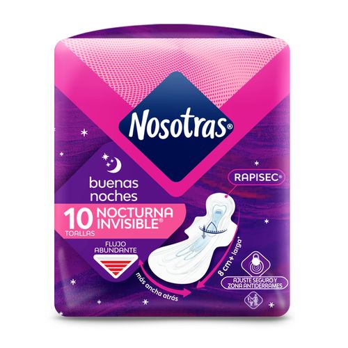Toallas Higiénicas Nosotras Buenas Normal Ultra Inv Rapigel Paquete X 10Unidades Familia