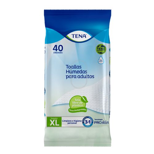 Toallas Tena Húmedas Paquete X 40 Unidades Familia