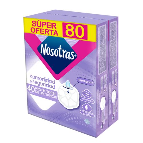 Protector Lacti Nosotras Paquete X 80 Unidades Precio Especial Familia