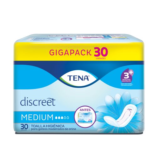 Toallas Higiénicas Tena Mujer Medium Paquete X 30 Unidades Familia