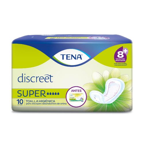 Tena Mujer Super Paquete X 10 Unidades Familia